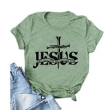 Jesus Shirt for Women Jesus The Way The Truth Christian Gift Graphic T-Shirt