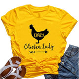 Women Crazy Chicken Lady T-Shirt