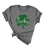 Damen T-Shirt mit Kleeblatt-Motiv, St. Patrick's Day