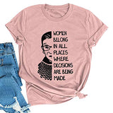 Frauen gehören überall hin, Frauen Grafik T-Shirt