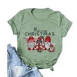 Damen Frohe Weihnachten Gnomes T-Shirt Weihnachtsshirt für die Familie