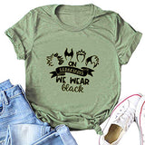 Les femmes le mercredi, nous portons un t-shirt noir pour Halloween