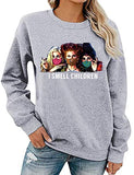 Women Long Sleeve I Smell Children Sweatshirt Hocus Pocus Shirt