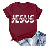T-shirt Jésus la vérité, le chemin de la vie pour femmes