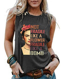 Women Not Fragile Like A Flower Fragile Like A Bomb Shirt