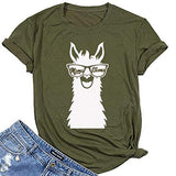 Damen Mama Lama T-Shirt Lustiges Lama Shirt