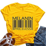 Women Melanin Graphic T-Shirt Afro Woman T-Shirt