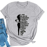 Frauen Melanin Grafik T-Shirt Afro Frau T-Shirt