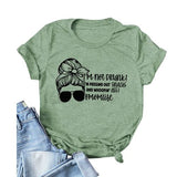 Damen Momlife T-Shirt mit Aufschrift „Ich bin nicht betrunken, ich gebe Snacks raus und schreie den Arsch“