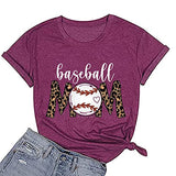 Baseball Mom T-Shirt Baseball Mom Shirt für Frauen Neuheit Shirt