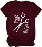 Damen T-Shirt mit V-Ausschnitt