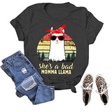 T-Shirt femme, elle est une mauvaise maman, lama, chemise lama mignonne