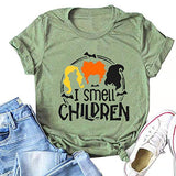 Women Hocus Pocus T-Shirt I Smell Children Shirt