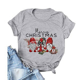 Damen Frohe Weihnachten Gnomes T-Shirt Weihnachtsshirt für die Familie