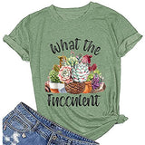 Femmes What The Fucculent T-Shirt Cactus Succulents Chemise