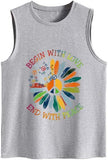 Peace Love Tank Damen Mit Liebe sein Und Mit Frieden enden Shirt