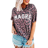 Damen Madre Leopard T-Shirt Mama Shirt