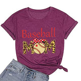 Femmes Baseball maman T-Shirt femmes drôle léopard graphique maman chemise