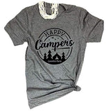 Women Happy Camper T-Shirt Camping Shirt