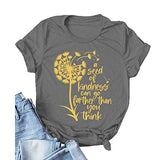 Damen T-Shirt „Ein Samen der Güte kann weiter gehen, als Sie denken“