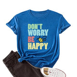 Women Cute Bees Gift Shirt Don't Worry Bee Happy T-Shirt
