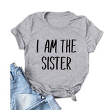 Damen T-Shirt „Ich bin die Schwester“