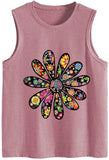 Damen Tank Top mit Blumen-Print