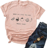 When Life Gives You Limes Women T-Shirt Fruit Shirt