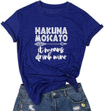 T-Shirt graphique Hakuna Moscato pour femmes
