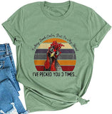 T-Shirt mit Aufschrift „I May Look Calm But In My Head“ für Damen