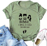 Women Hocus Pocus T-Shirt I Smell Children Shirt