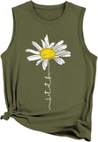 Let It Be Daisy Tank Damen Daisy Vintage Grafik Shirt