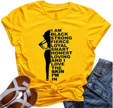 Frauen Melanin Grafik T-Shirt Afro Frau T-Shirt
