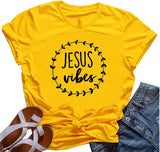 Women Jesus Vibes T-Shirt Christian Tee