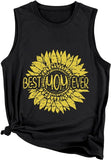 Beste Mama aller Zeiten im Sonnenblumen-Tank-Shirt für Frauen