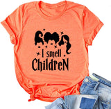 Women Hocus Pocus T-Shirt I Smell Children Shirt