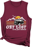 Women Get Lost in The Great Outdoors Tank Tops