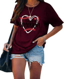 T-Shirt de grand-mère de basket-ball pour femmes, chemise Love Heart