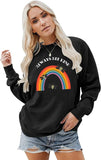 Bee Kind Sweatshirt Damen Regenbogen Geschenk Be Kind Shirt