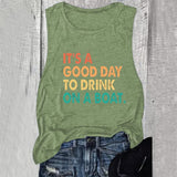 Kreuzfahrt-Urlaubs-Tank für Frauen Es ist ein guter Tag, um auf einem Boot zu trinken T-Shirt