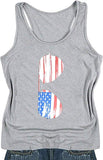 Women American Flag Sunglasses T-Shirt 4th of July Shirt