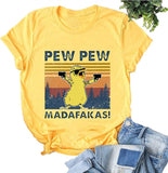 Madafakas T-Shirt für Damen, lustiges Katzen-Shirt