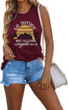 Chemise de Camping pour femmes, allez dehors, dans le pire des cas, un coyote vous tue