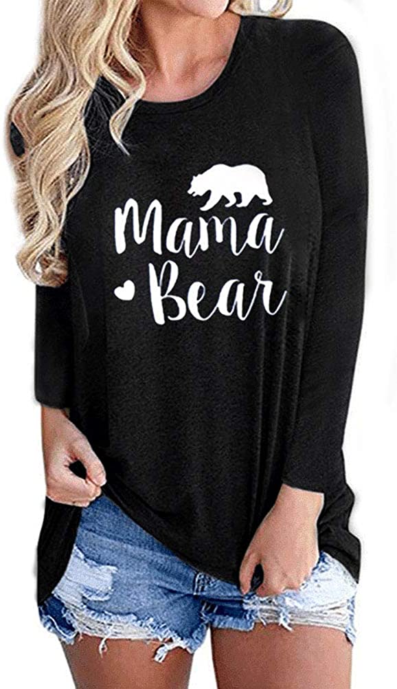 Langärmlige Mama Bear-Bluse für Damen