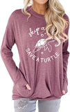 Süßes T-Shirt mit Schildkröten-Grafik für Damen
