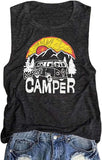 Damen T-Shirt mit Aufdruck „Happy Camper“