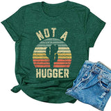 Women Not A Hugger T-Shirt Cactus Shirt