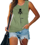 Bee Kind Tank Tops for Women Inspirational Mom Shirt