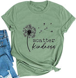 Damen T-Shirt mit Aufschrift „Scatter Kindness“