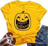Happy Halloween Pumpkin T-Shirt for Women
